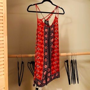 Strappy boho long tank